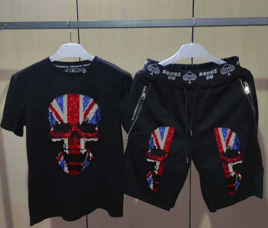 

Summer Men's Sets Mens Joggers Sets Men Clothing Fashion designer Tracksuit Men Short Sleeve Suit Men Casual