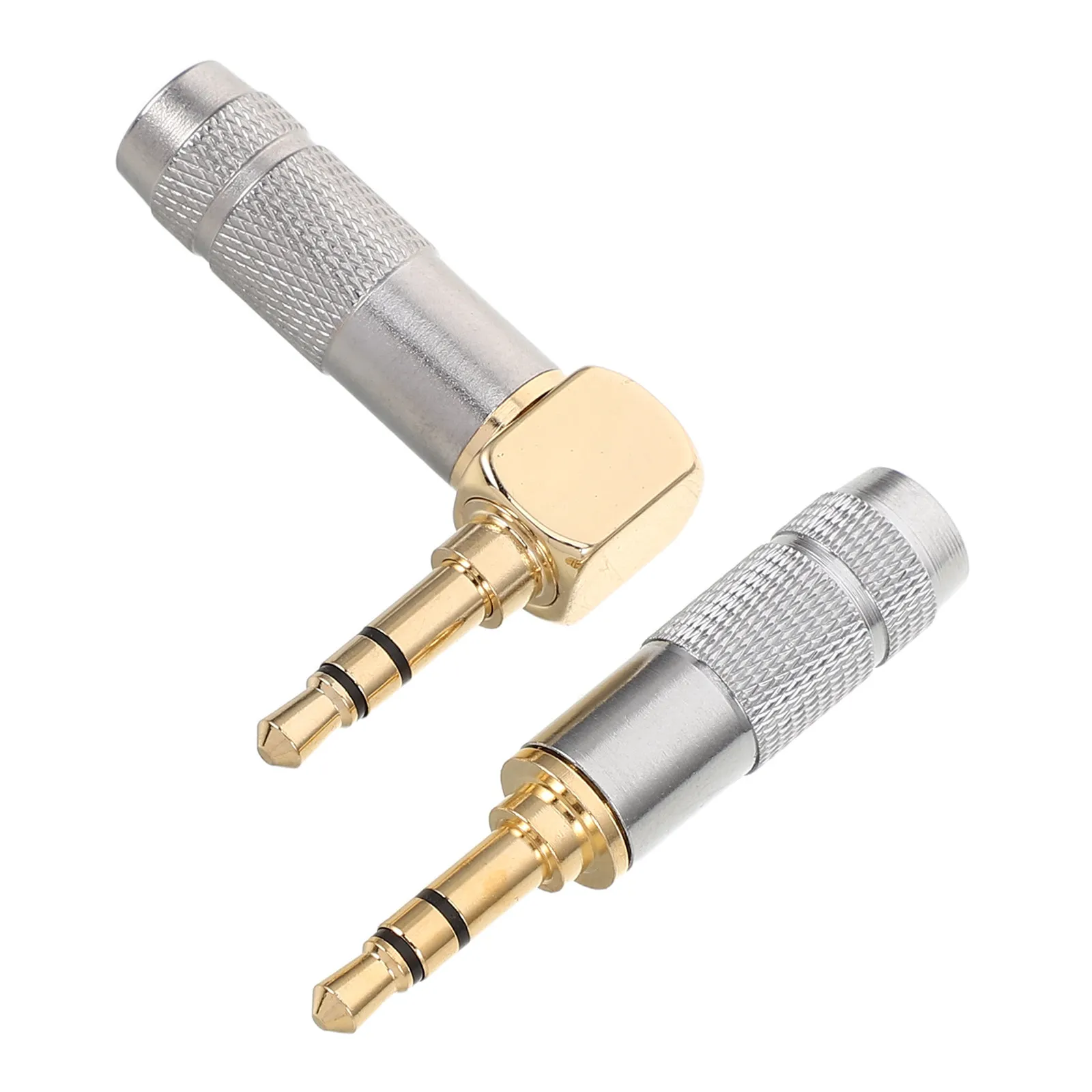 2 Pcs 3.5mm Audio Connector DIY Headphone Repair Custom Projects Solder Plug Cable