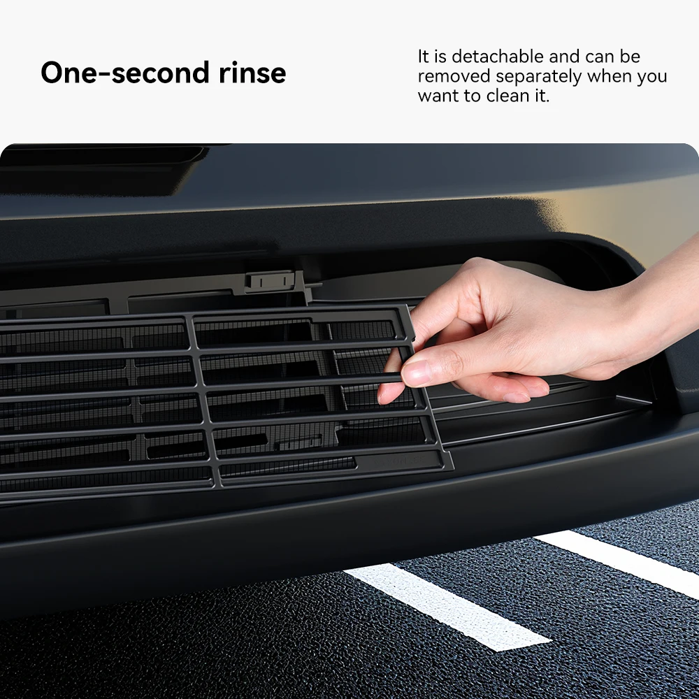 YZ ل تسلا العرعر الجبهة مصبغة غطاء مغناطيسي المصد السفلي مكافحة الحشرات الحرس الألومنيوم مقاومة للتآكل اكسسوارات السيارات