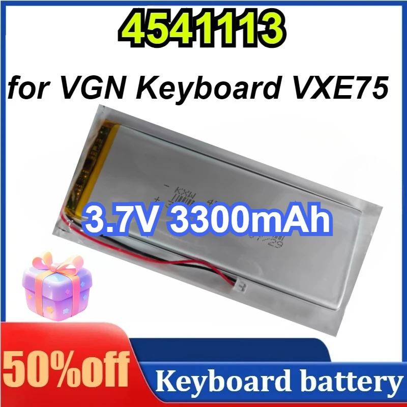 

4541113 3.7V 3300mAh for VGN Keyboard VXE75 Lithium Batteries Expansion Large Capacity Battery