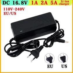 AC 110-240V DC 16.8V 1A 2A 5A Universal Power Adapter Supply Charger adaptor Eu Us for LED light strips 14.4V Lithium Battery