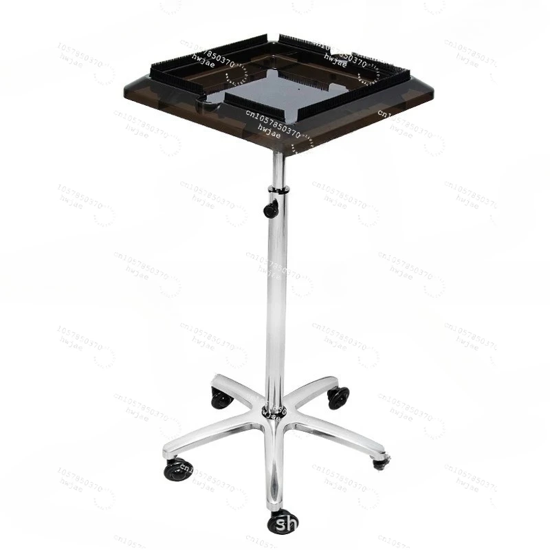 Salon Trolley with Timer-Equipped Hair Dyeing Stand Hairdressing Tool Cart Oily Hair Dye Holders Perming  Hair Extension Trays