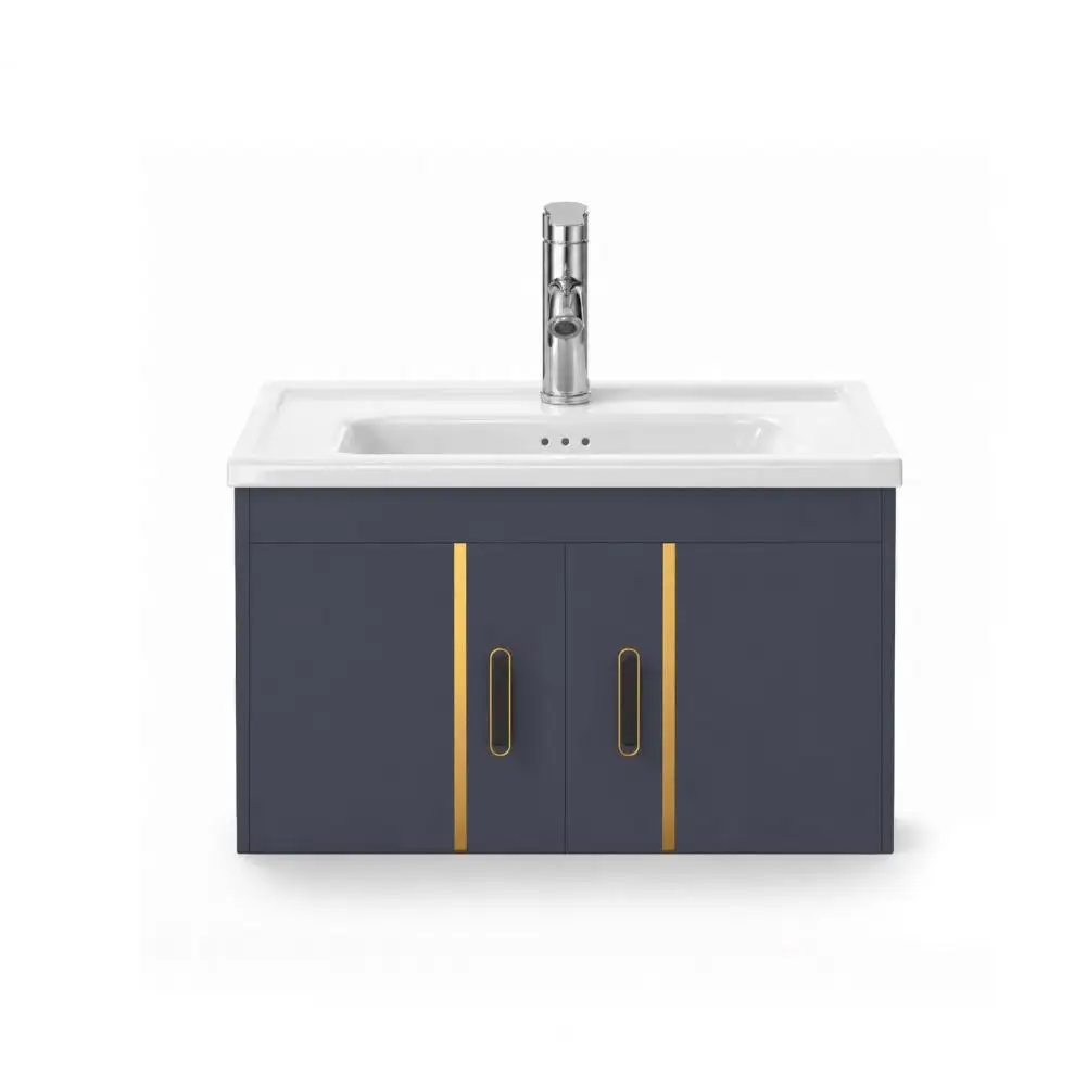 Bathroom Vanity Cabinet Ceramic Sink Vanity 24 Inch Modern Bathroom Vanity with White Ceramic Sink Wall Mounted Floating Cabinet