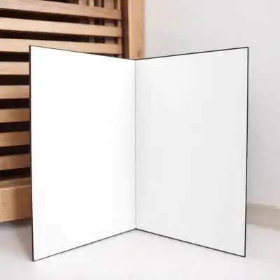 

A4 Thickened Photography Reflective Board with 180 Degree Fold Dual Sided Light Diffuser for Cosmetics Still Life Camera