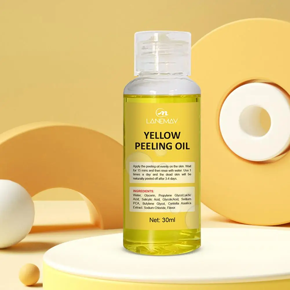 30ml Peeling Oil For Dark Skin Removes Strength Yellow Peeling Oil Strong Peeling Oil For Skin Brightening Moisturizing