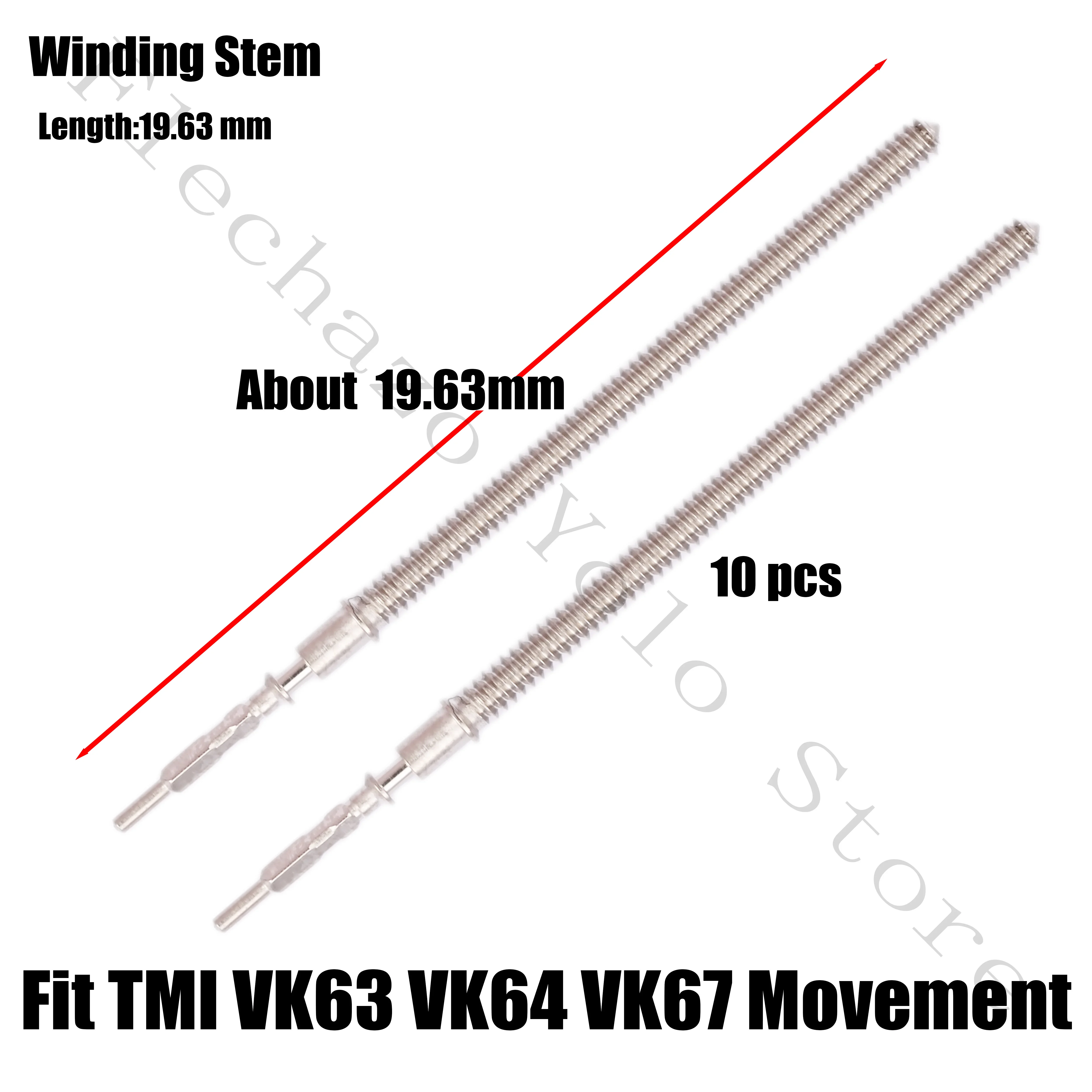 5 قطعة حقيقية VK63A الجذع تعديل استبدال أجزاء أداة ساعة إصلاح لف الجذعية صالح لحركة VK63 #3