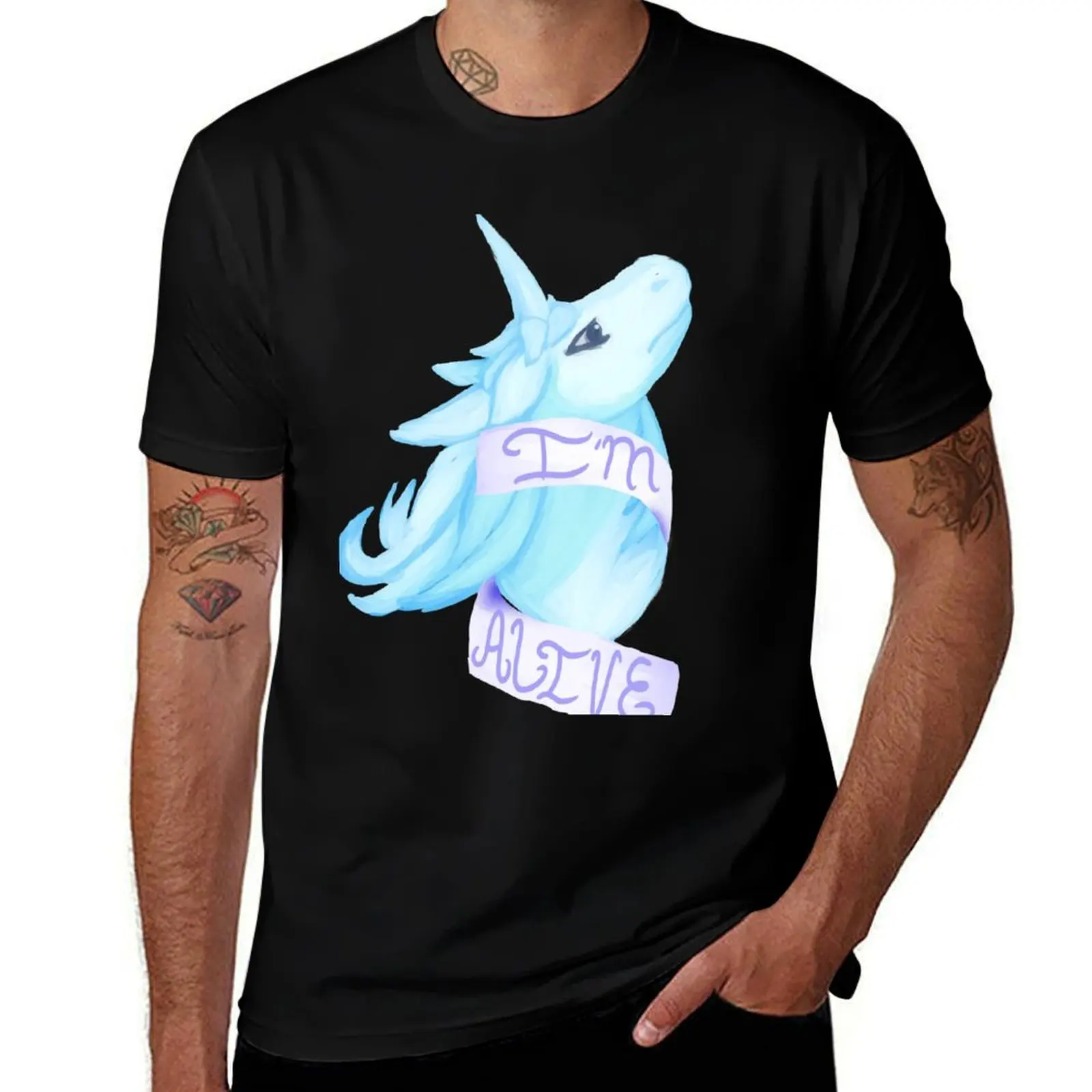 T-shirt I'm Alive, mode d'été, décontracté