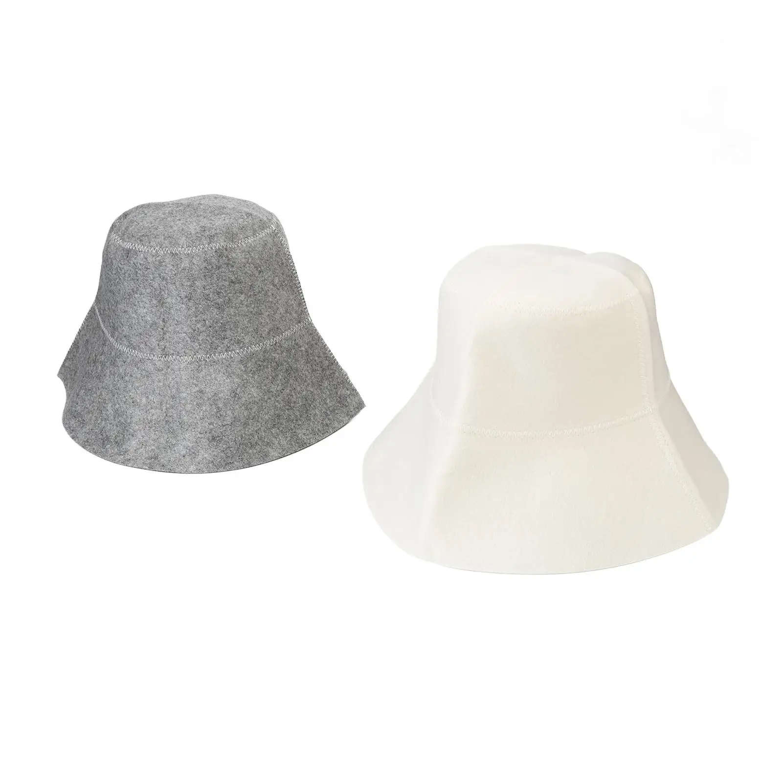 قبعة ساونا ناعمة ماصة للماء للرجال، تصميم خفيف الوزن ومريح باللونين الأبيض والرمادي