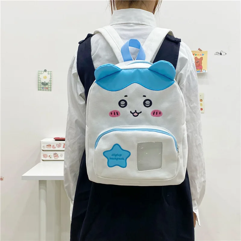 

Kawaii Chiikawa аниме хобби Hachiware мультфильм холст рюкзак для девочек большой емкости школьная сумка