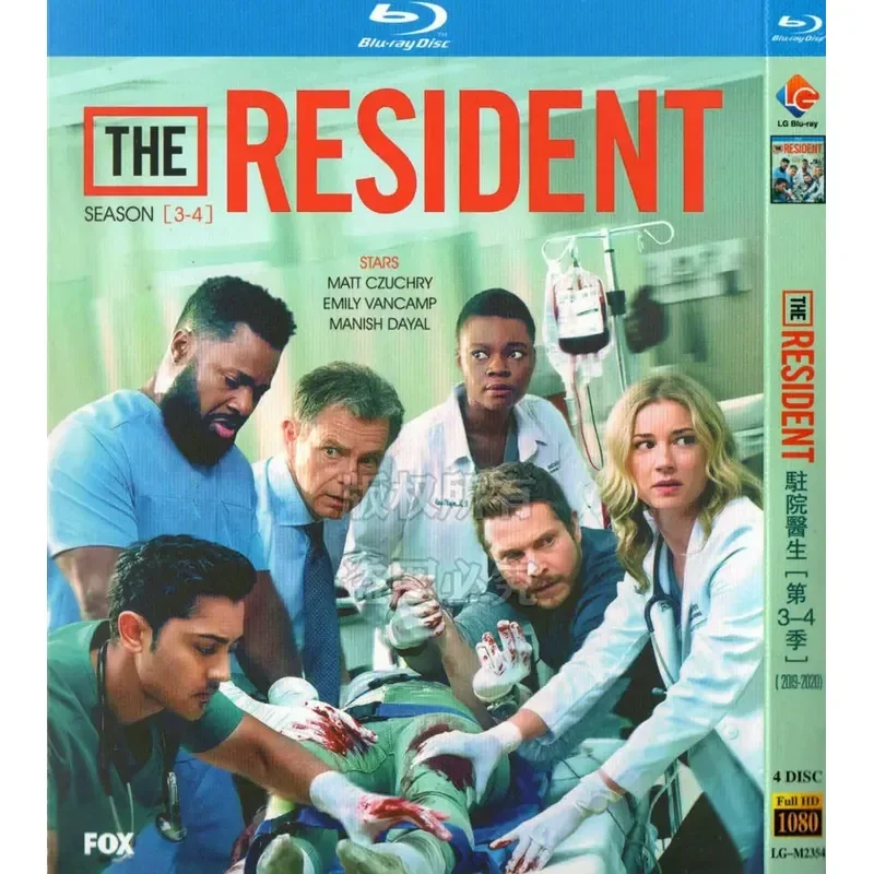 

American Drama TV Series Resident Doctor Seasons 1–6 BD Blu-ray High Definition 12 Discs