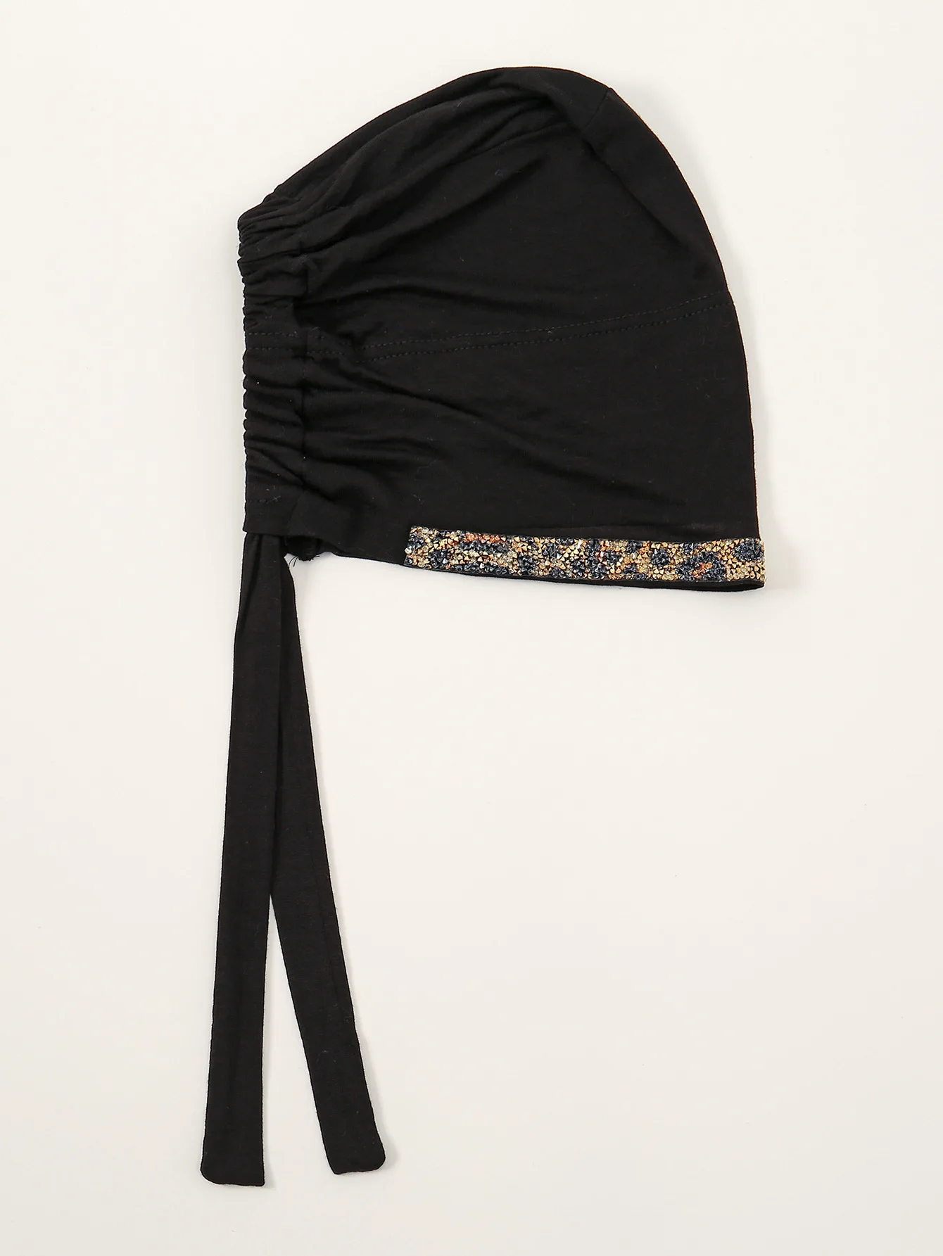 Venda quente popular novo modal mercerizado algodão elástico rendas manga inferior boné quente diamante modelos femininos