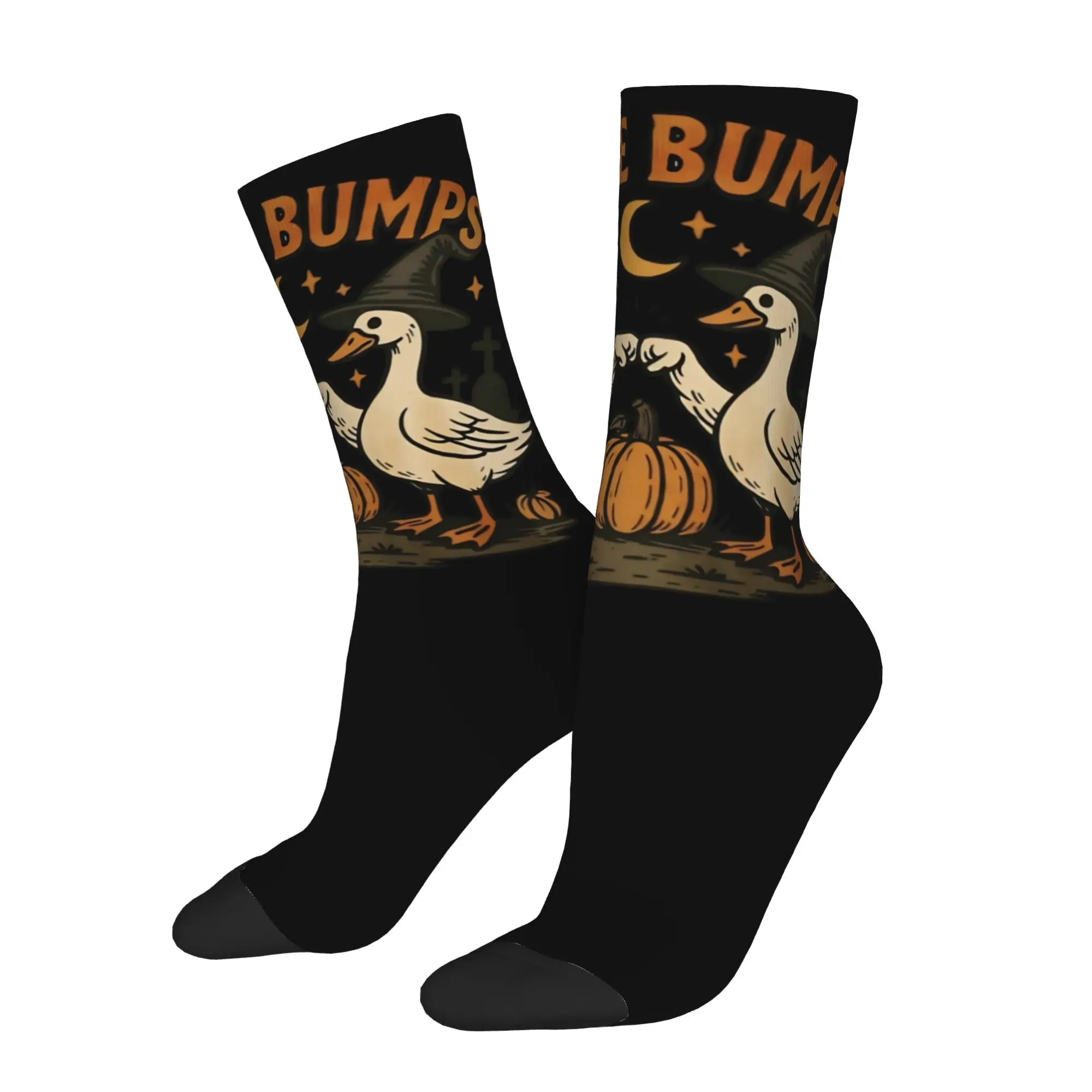 New Men's Socks Harajuku Goose Bumps Witch Geese Pumpkin Sock Halloween Skateboard Women's Socks Spring Summer Autumn Winter