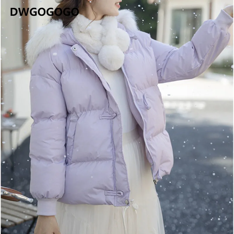 

Down Jacket for Women Warm And Windproof Jacket 2023 Winter New Solid Ladies Light Coat Simple