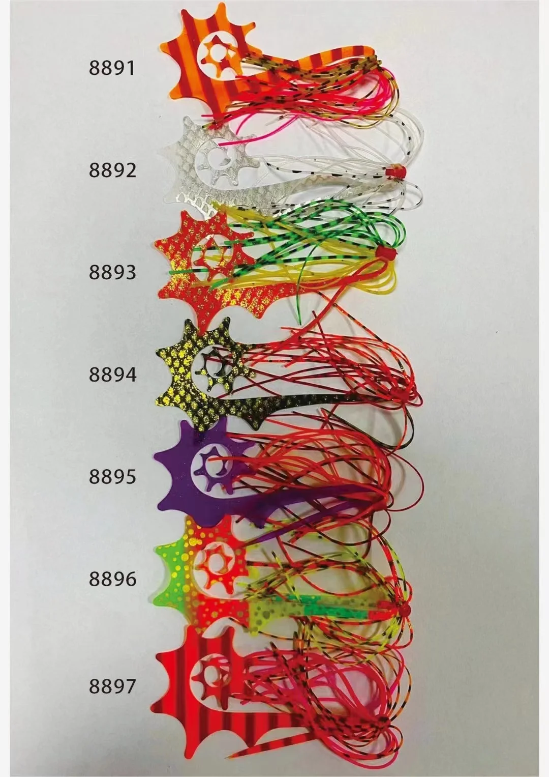 50PCS Silicone Rubber Skirt Trailer Replacement for Slider Jigs Tai Kabura Octopus Squid Snapper Jigging Fishing Lure