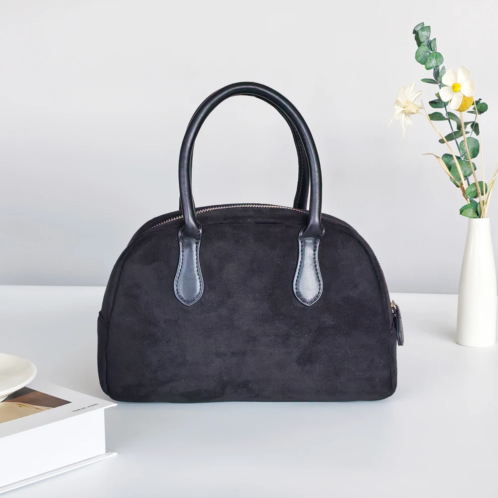 

Fashionable Retro Women's Bag, New Matte Leather Handbag, Small Boston Bag, Women's Handbag