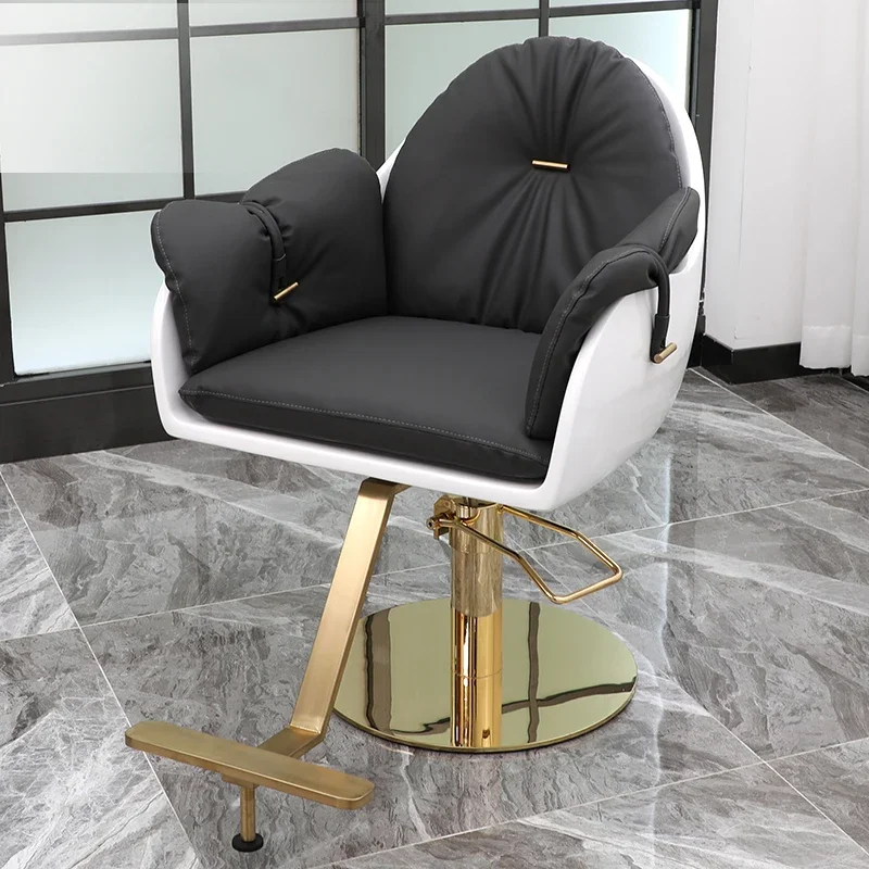 High Quality Manicure Accent Vanity Barber Chair High Cosmetology Dressing Salon Chair Bar Recline Silla De Barbero Barber