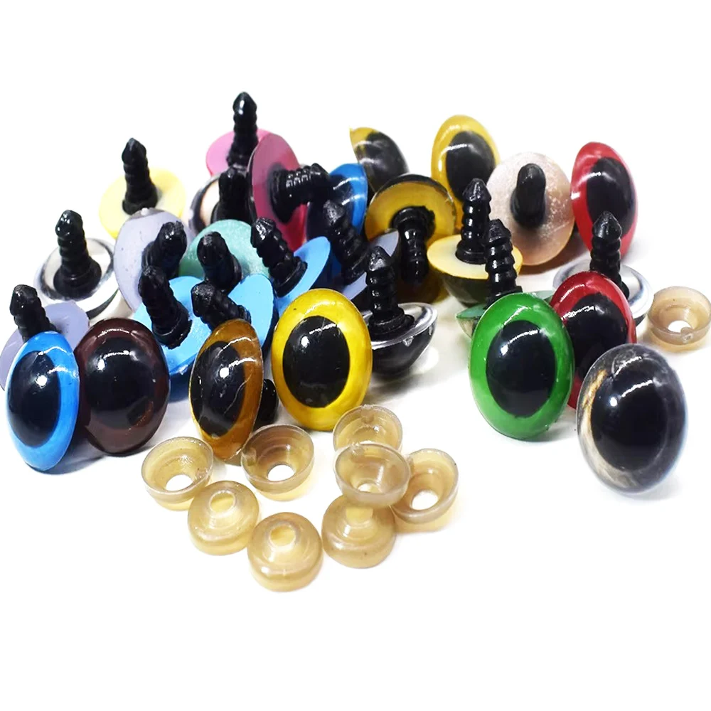 8mm-20mm Plastic Crafts Safety Eyes Doll Eyes Animal Horse Eye Buttons Toys Colorful Button for Dolls Toy 8/10/12/14/16/18/20mm