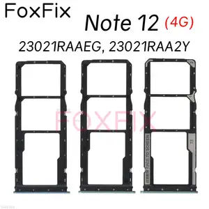 Bilashmart SIM Card Tray Xiaomi Redmi Note 12 4G Global SIM Slot Holder Socket Adapter Replacement 23021RAAEG 23021RAA2Y