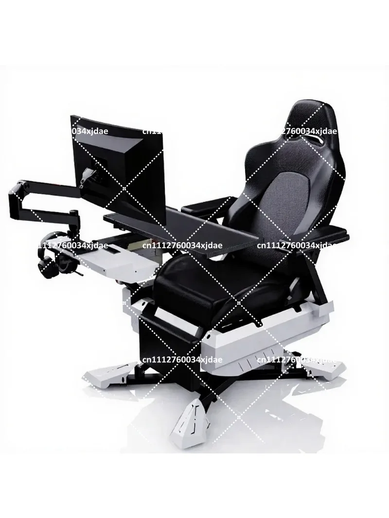 Ergonomic Reclining Gaming Chair - Cockpit Style Office Computer Desk Chair, Comfortable for Long Hours of Sitting