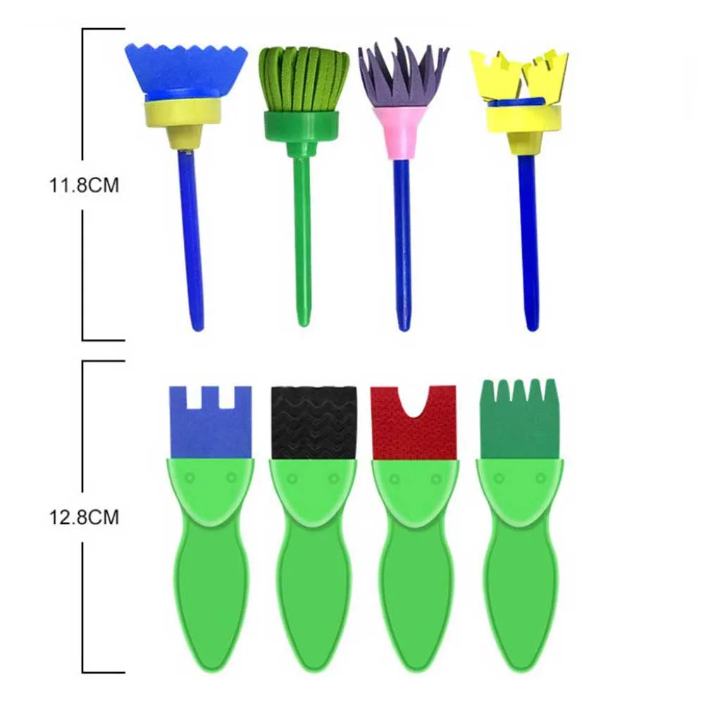 

29pcs Painting Stamp Sponge Eva Set Creative Diy Art Tools For Handle Design Safe Non-Toxic Portable Fun Learning Drawing