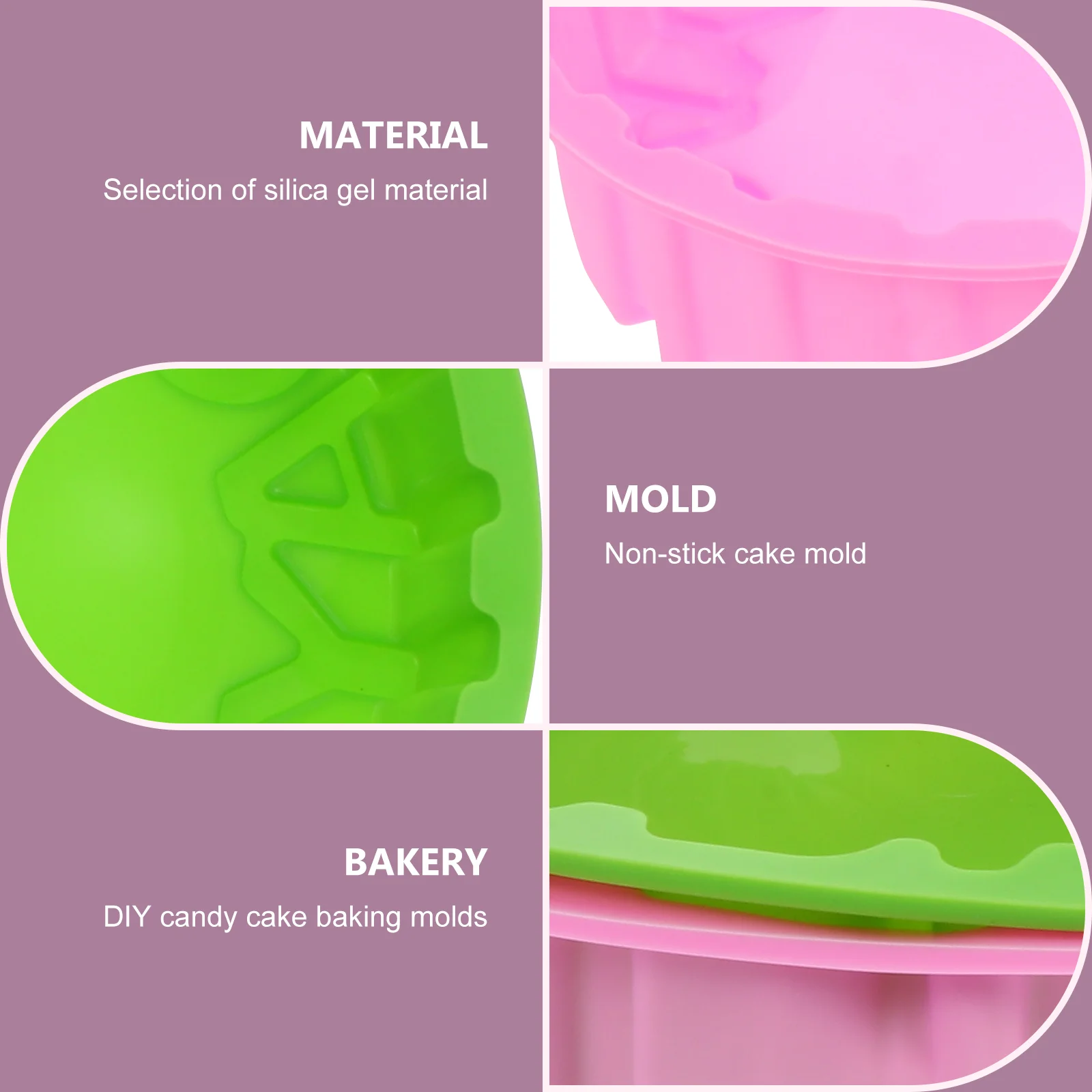 

2 Pcs Birthday Cake Mold Even Baking Molds Dessert Moulds for Bakeware Pans Silica Gel Tool Professional