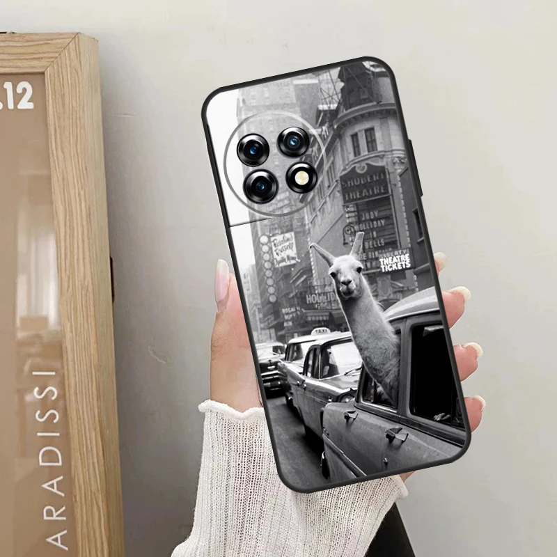 Cute Alpaca Donkey Case For OnePlus 12R 12 11 9 10 Pro 10R 10T OnePlus Nord 3 2T N10 N20 CE 2 Lite CE4 Cover image 2