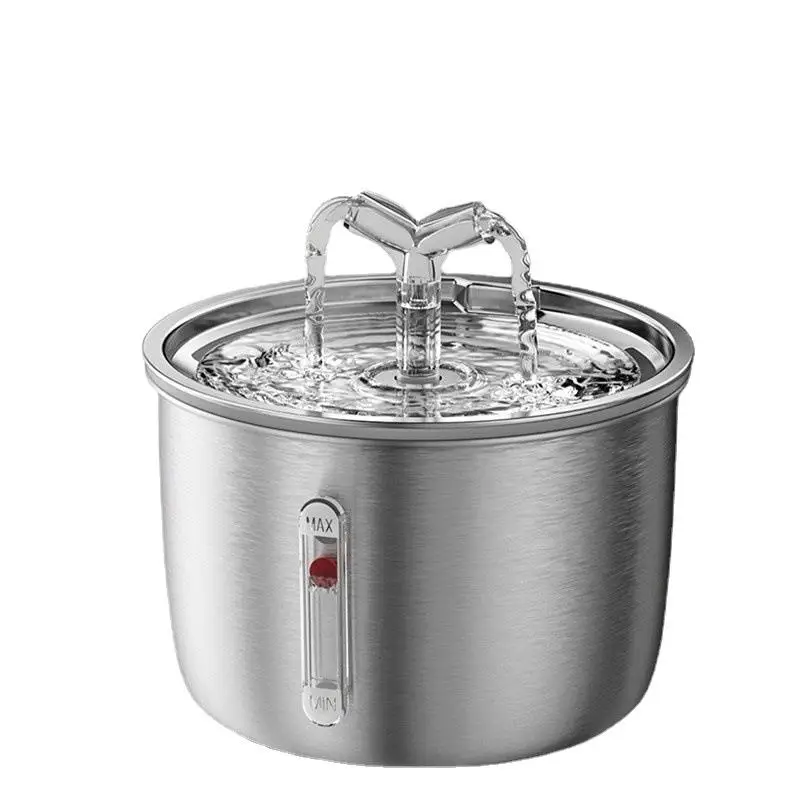 

Animal Drinkers Ultra-Quiet Stainless Steel Automatic Pet Water Dispenser Smart Cat and Dog Fountain