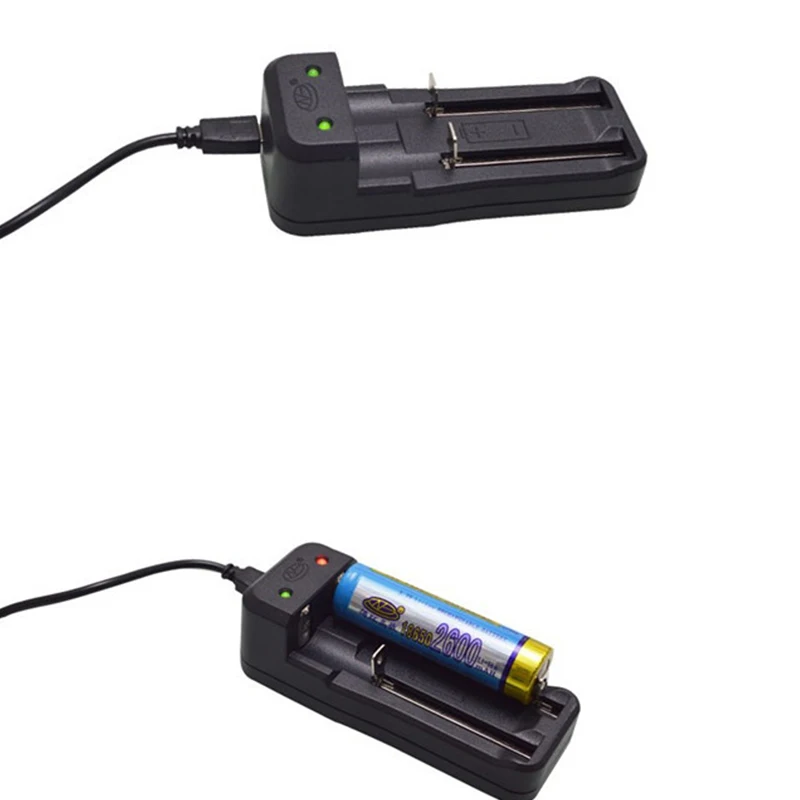 ที่ชาร์จ USB 2ช่องชาร์จอัจฉริยะแบตเตอรี่18650อัจฉริยะสำหรับชาร์จแบตเตอรี่ Li-Ion ที่ชาร์จแบตเตอรี่14500 26650