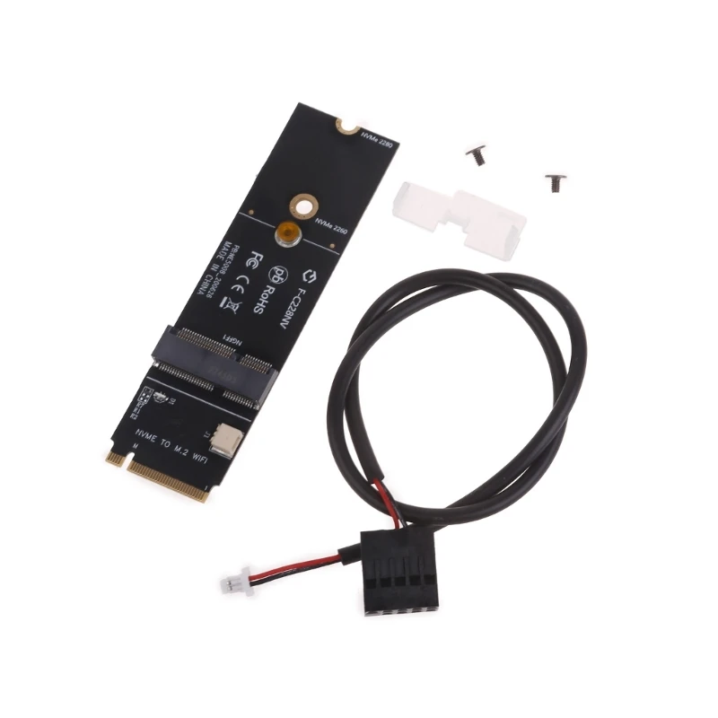 M.2 Tasto M per chiave A + E Slot NGFF Scheda di rete wireless WIFI M2 NGFF PCI express per slot chiave E Adattatore Drop