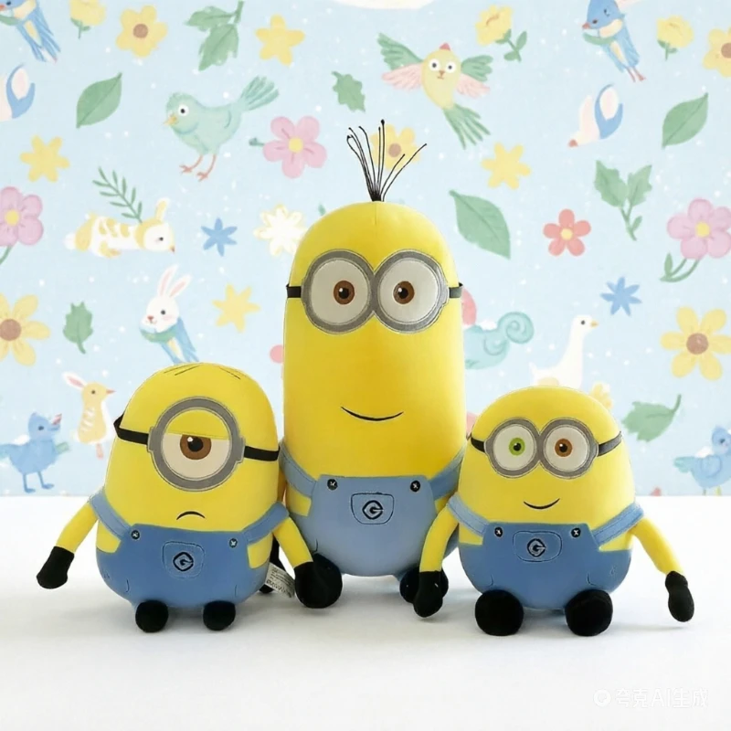 

Minions cartoon cute plush pillow kawaii boys and girls doll toy sleeping companion doll cushion anime merchandise wholesale