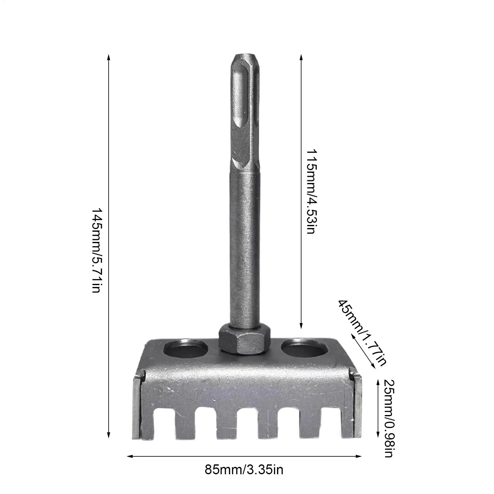 Square Slot Cutter Stainless Steel Drywall Outlet Tool Square Hole Puncher, Creative Junction Box Cutout Saw for Concrete Cement
