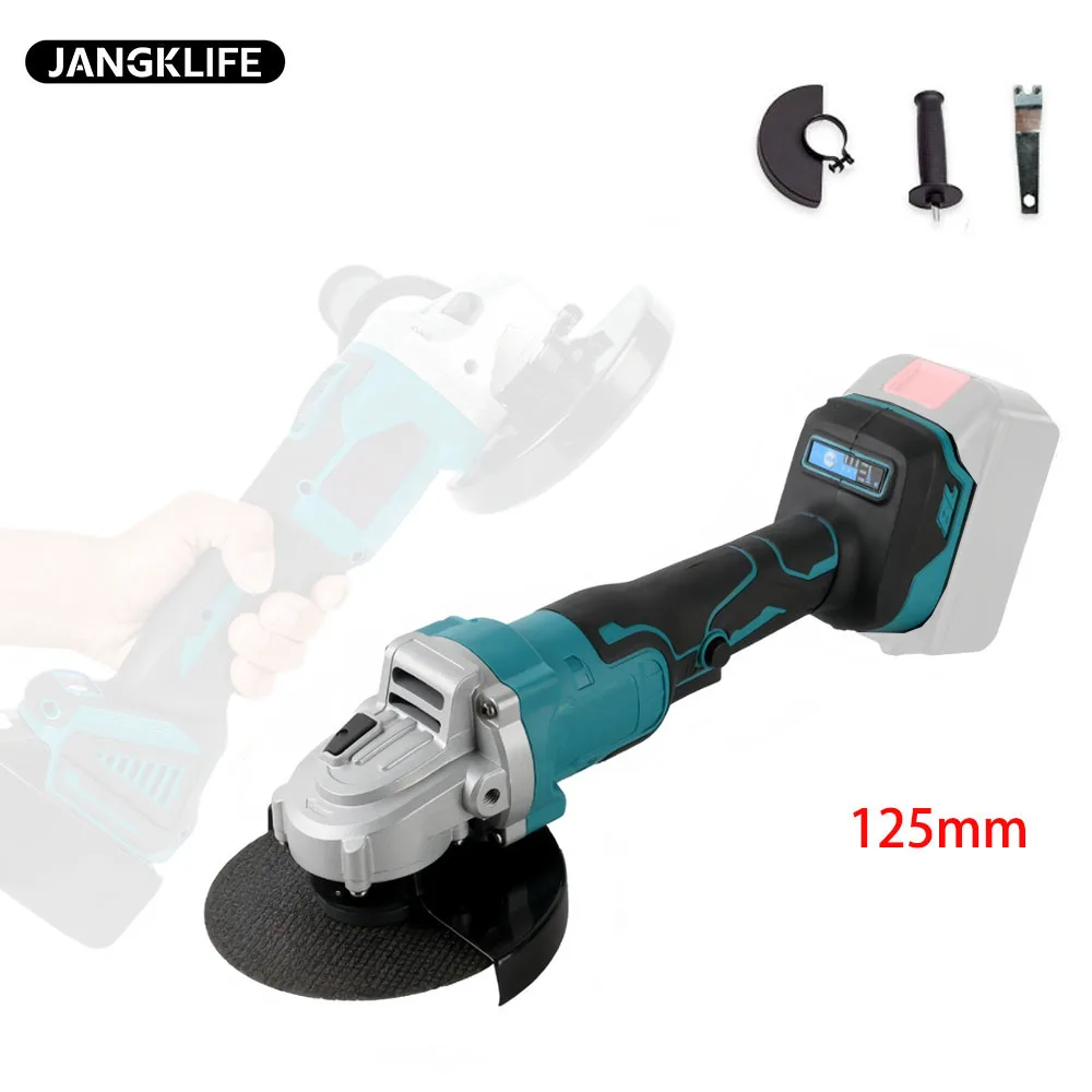 JANGKLFE 125mm Brushless Lithium Angle Grinder Cordless Cutting Machine Polishing Machine  High power