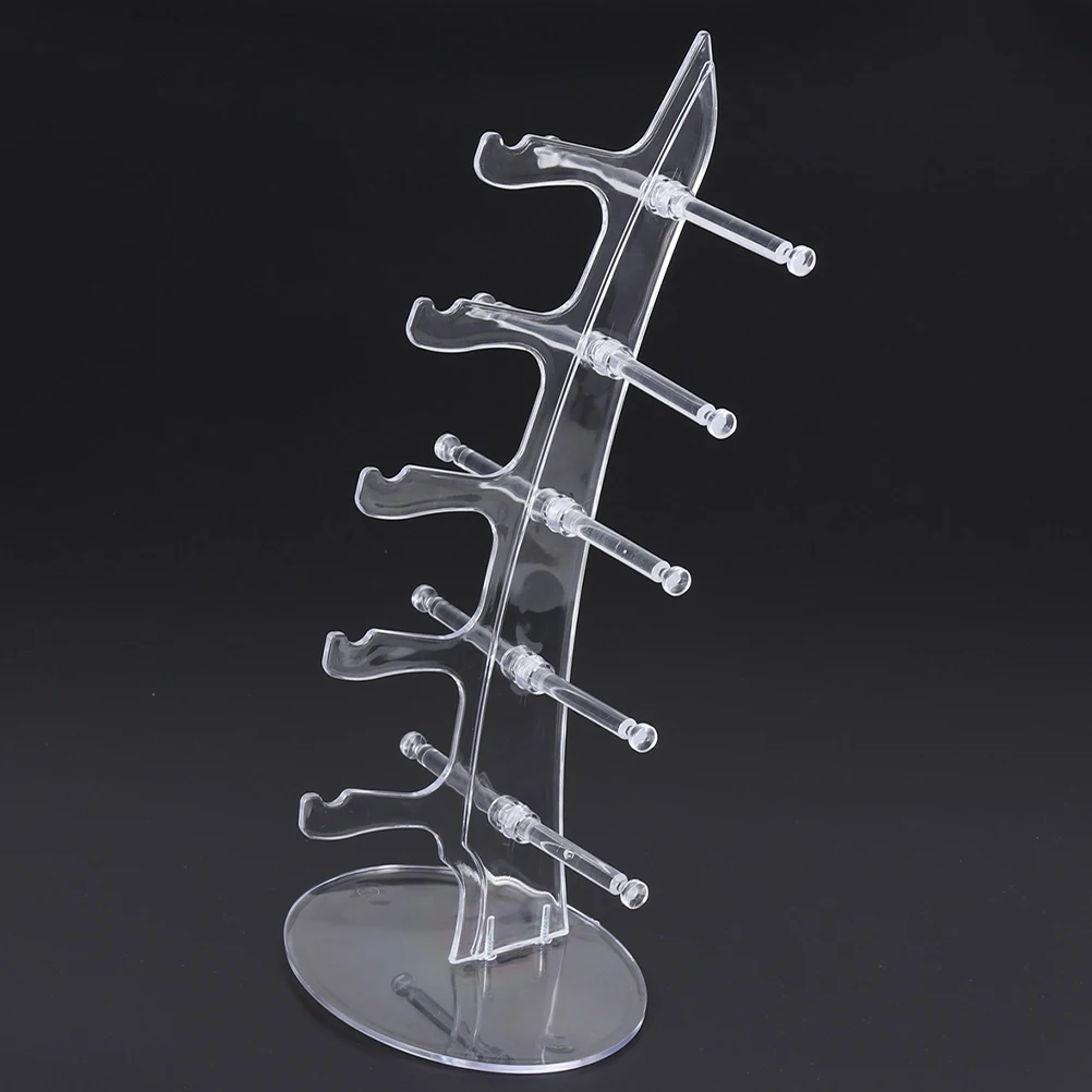 

2 Pcs Glasses Display Stand Desktop Rack Decor Double Eyeglass Storage Holder for Multiple Racks Travel