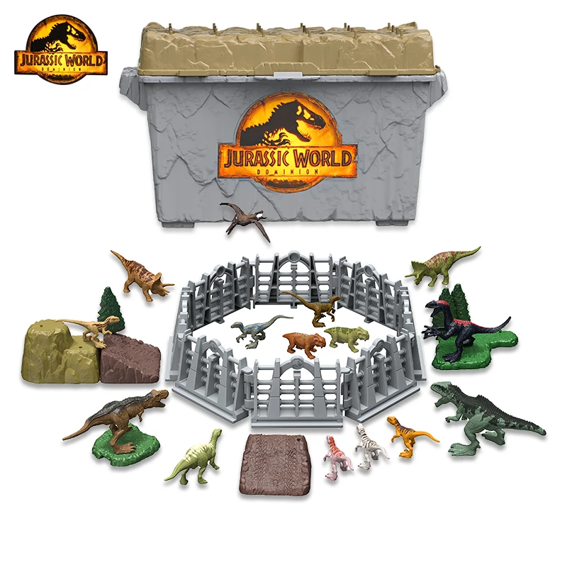 Jurassic World Dominion Minis On The Go Dinosaur Danger Set 15 Uds Set 31 Uds Set minifigura conjunto escena rica juguetes educativos niños