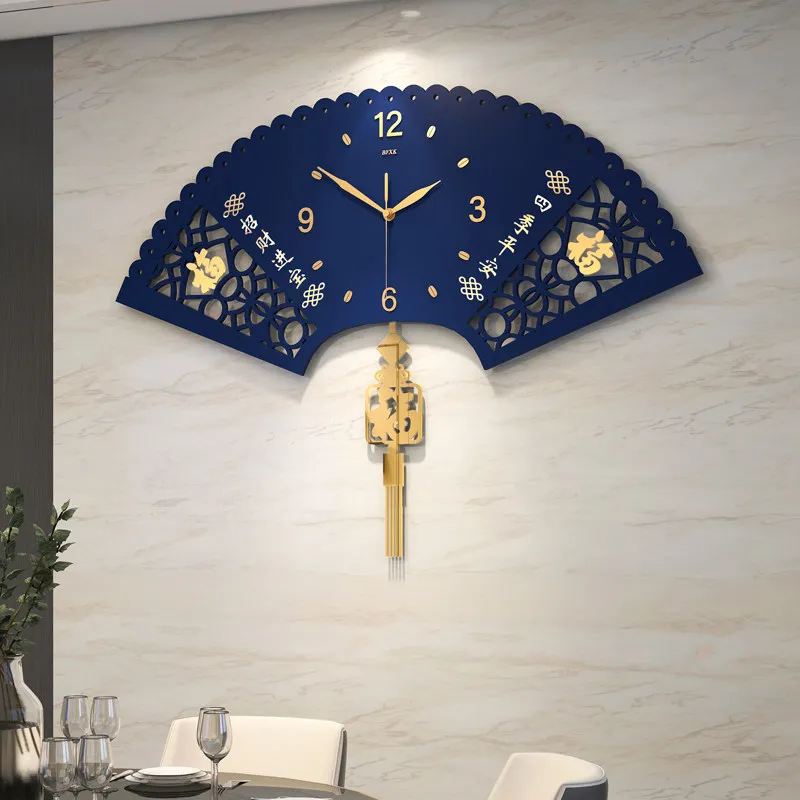 Chinese Style Vintage Wall Clocks Luxury Modern Aesthetic Fashion Wall Clocks Living Room Art Mural Reloj Pared Home Design