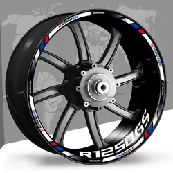 Para R1250GS ADV r1250gs 1250GS Adventure pegatinas para ruedas de motocicleta calcomanías reflectantes para llanta de Motocrrad accesorios de cinta a rayas