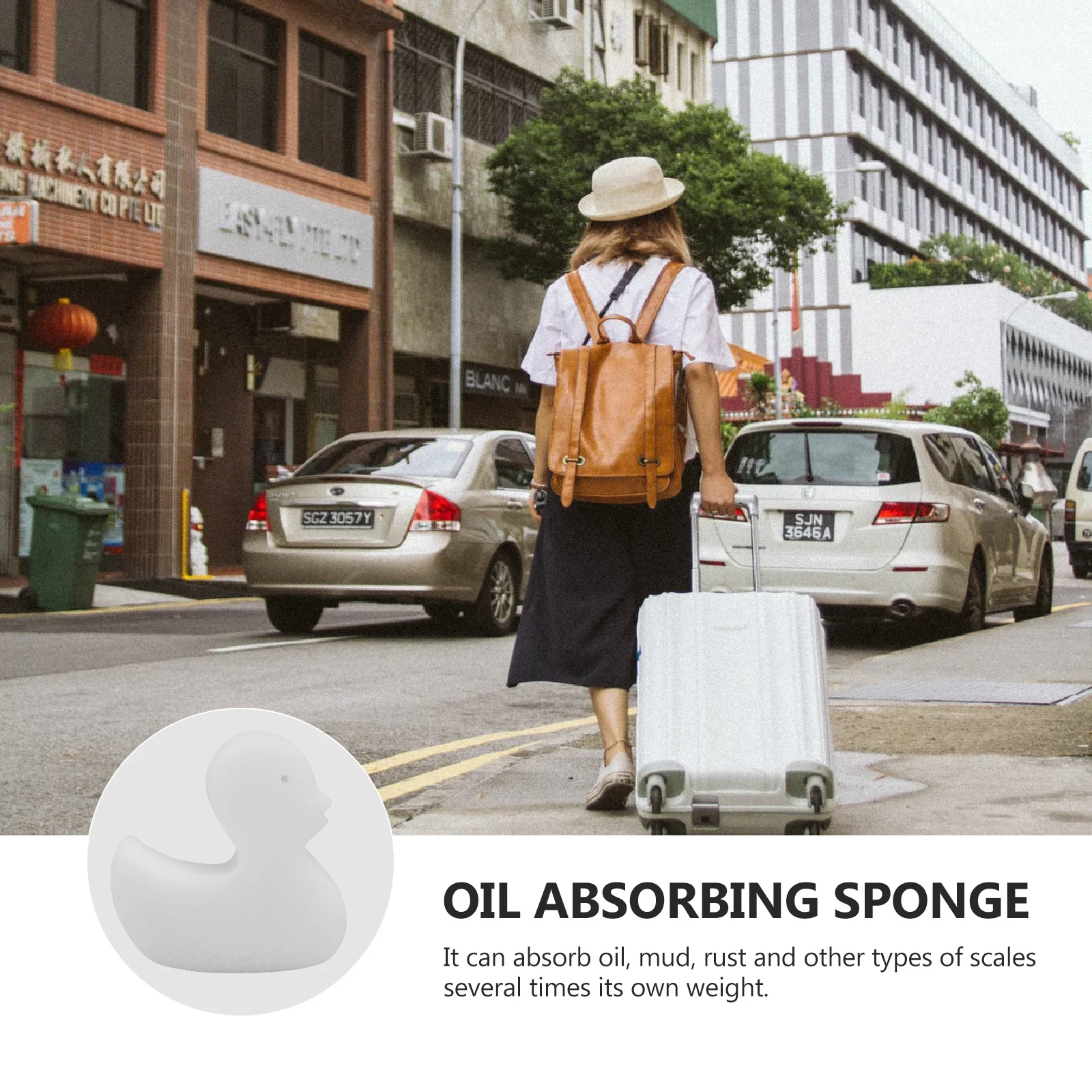 

6Pcs Pool Oil Remover Sponges Creative Shaped Design Durable Practical Use Super Absorption Reusable Long Lasting Time