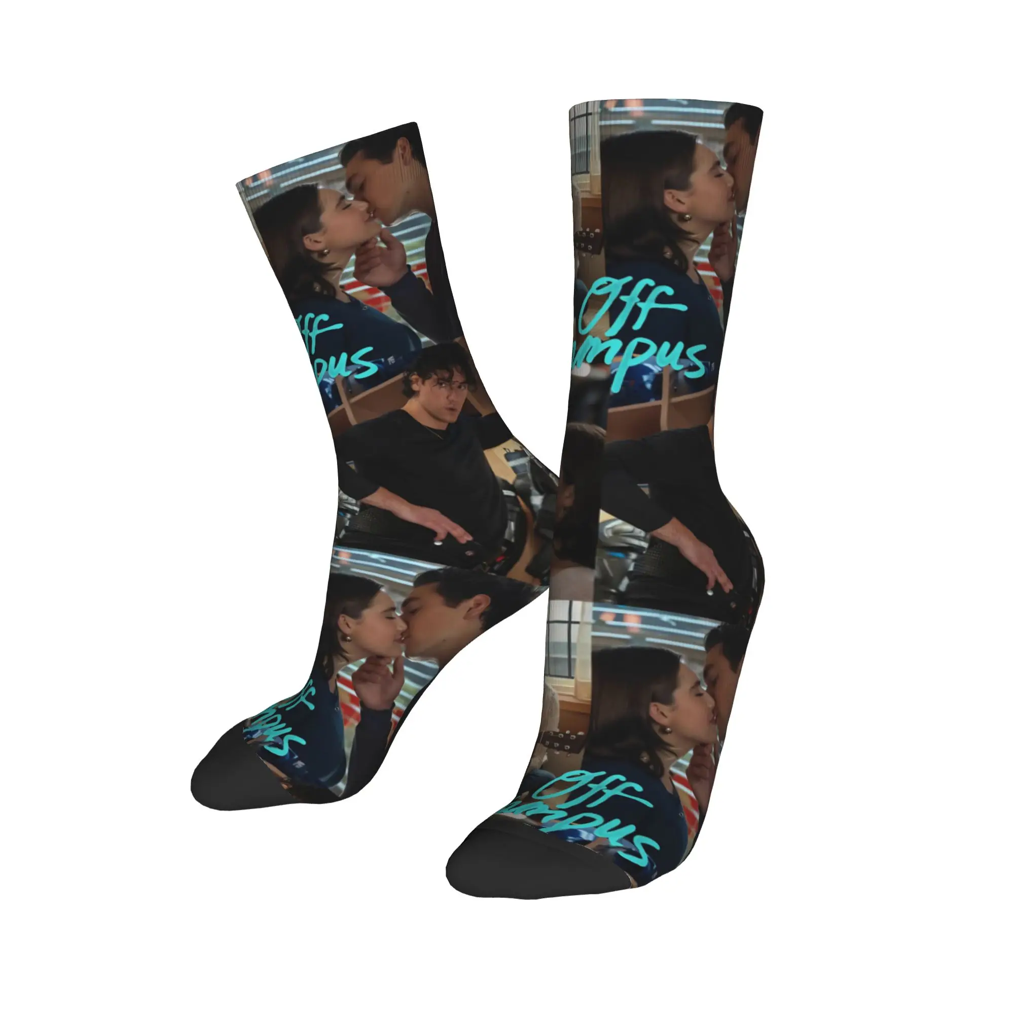 Happy Funny Men's Socks Hip Hop Off Campus Hockey Romance Sock Polyester  Skateboard Women's Socks Spring Summer Autumn Winter