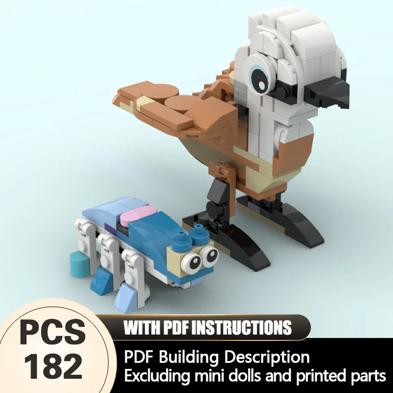 

Creators Animal Series Model MOC Building Bricks White-Crested Bird Modular Technology Gifts Holiday Assemble Children Toys Suit