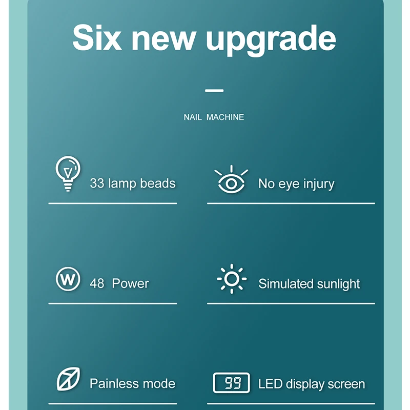 Großhandel hochwertige Nagelstudio UV-Licht 36 Stück Glühbirnen Gel Trockner 48 W UV-LED-Nagellampe für Nägel