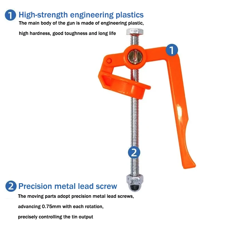 Solder oil booster,solder paste pushing tool,Uv hot melt glue gun rod booster,PCB soldering accessory tool,easy and effortless