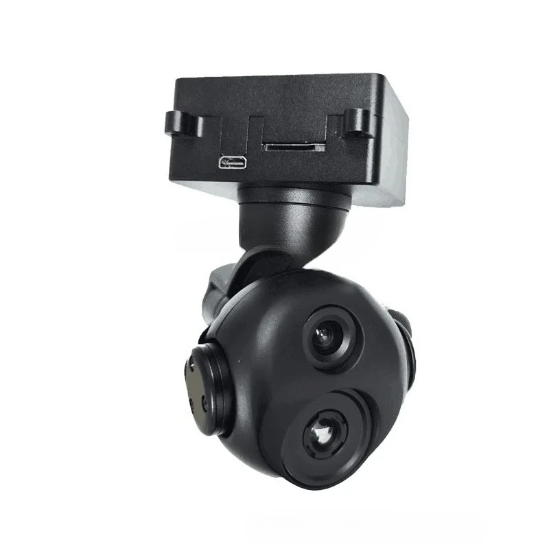 KHP290G609 Fixed Focus Dual Light 3-Axis Stabilized HDMIIP Dual Output Small AI Tracking Gimbal High Definition UAV