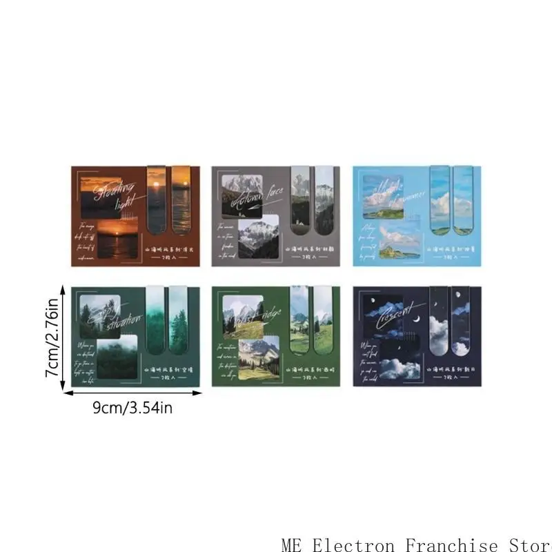 T5EA Chinoiserie закладки магнитная страница маркер литературно -рисунок маркеры