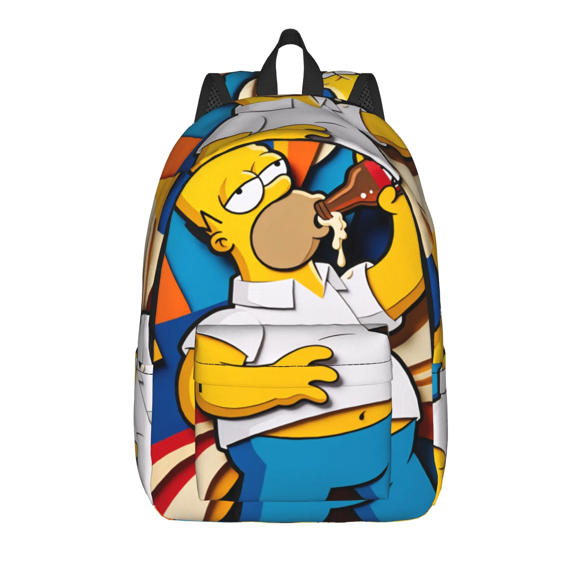Homer S-Simpsons Beer Lover Funny Meme Backpack Unisex Large Backpacks Streetwear School Bags Outdoor Style Design Rucksack