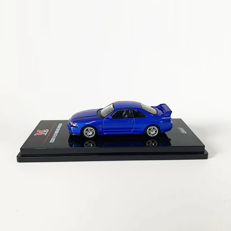 INNO 1:64 Model Car Skyline GTR (R33) Alloy Die-cast Vehicle Collection - Blue