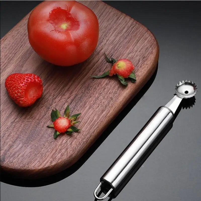 Multi-Purpose Tomato Corer Remover Rustproof Stainless Steel Fruit Sprout Strainer for Kitchen Baking Use