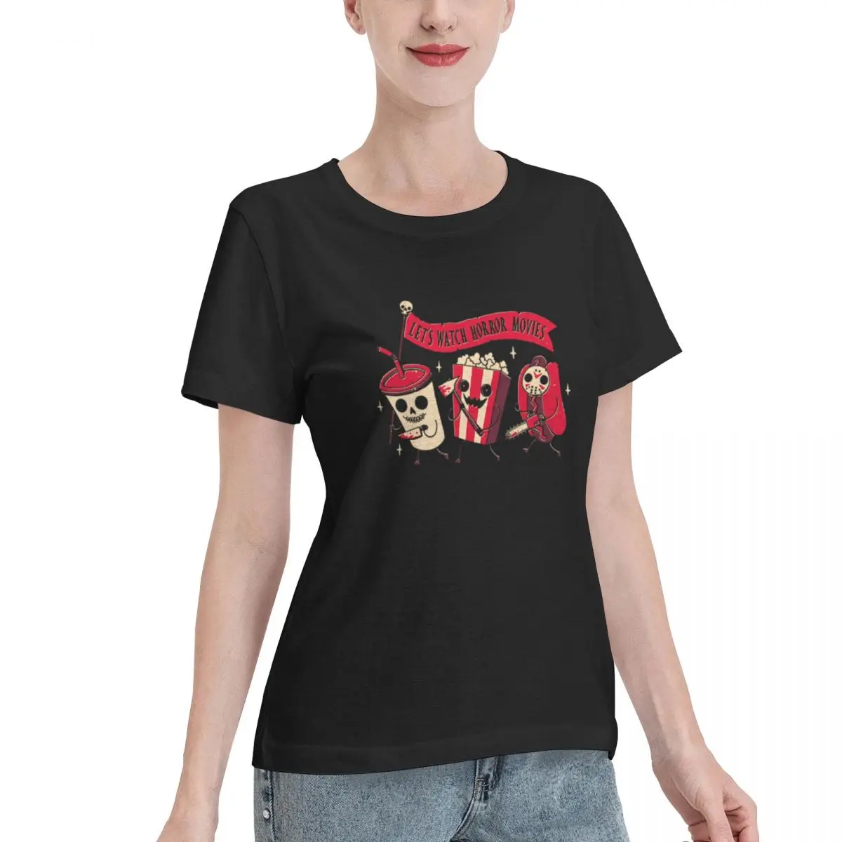 Soft Comfy Midnight Movie Women's T-shirt Sports Fitness Comfy Daily Top