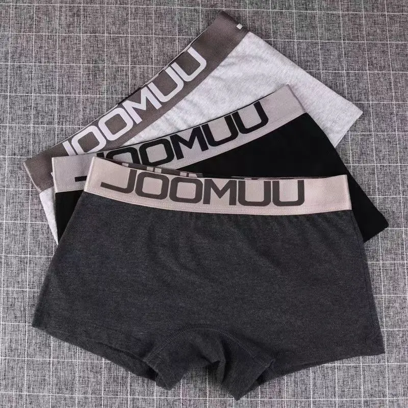 3PCS Popular Solid Women's Cotton Panties Boxer Underwear Ladies Breathable Letter Belt Briefs Sports Female Knickers Boyshorts