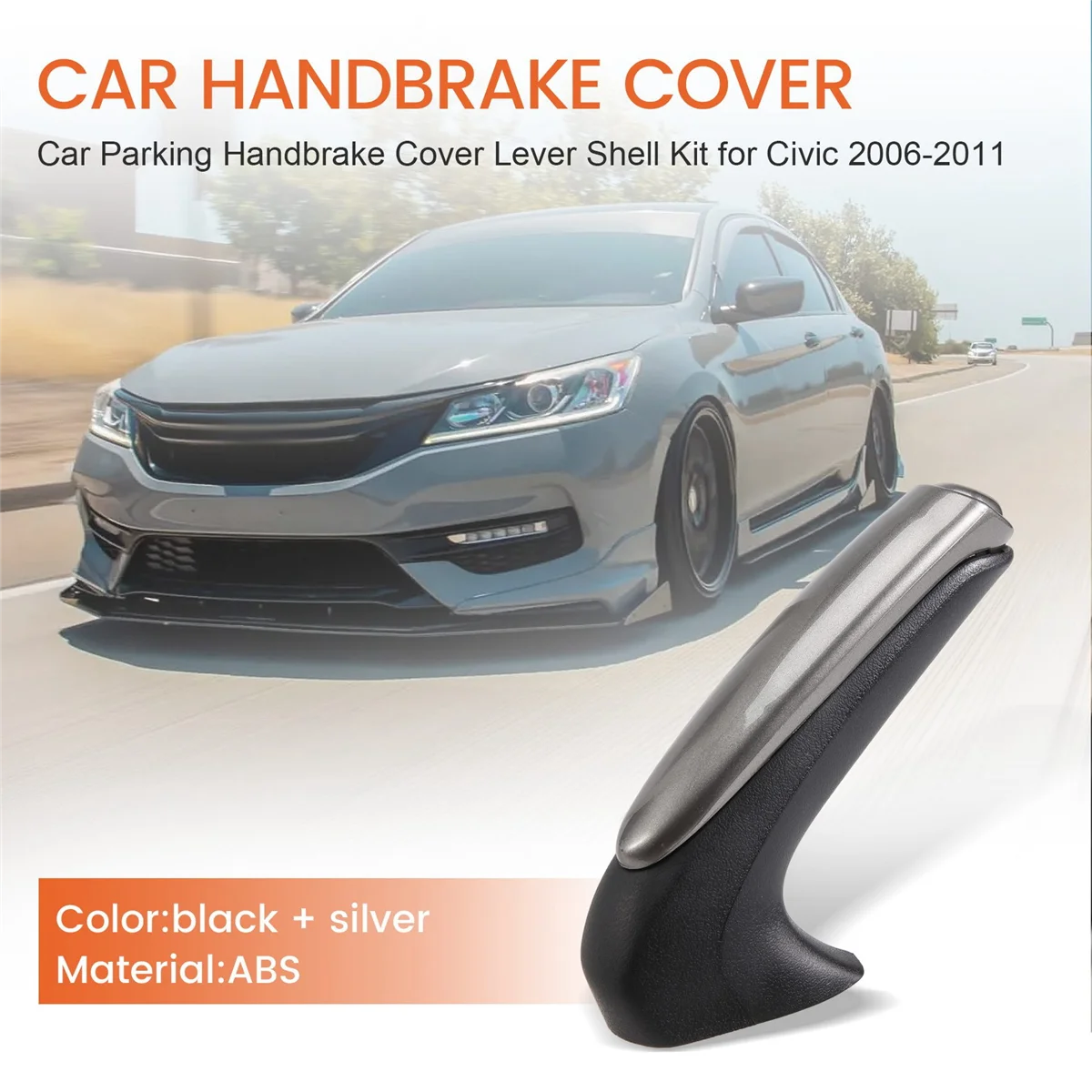 ชุดเปลือกคันโยก penutup REM Tangan จอดรถสำหรับ Honda Civic 2006-2011 LHD