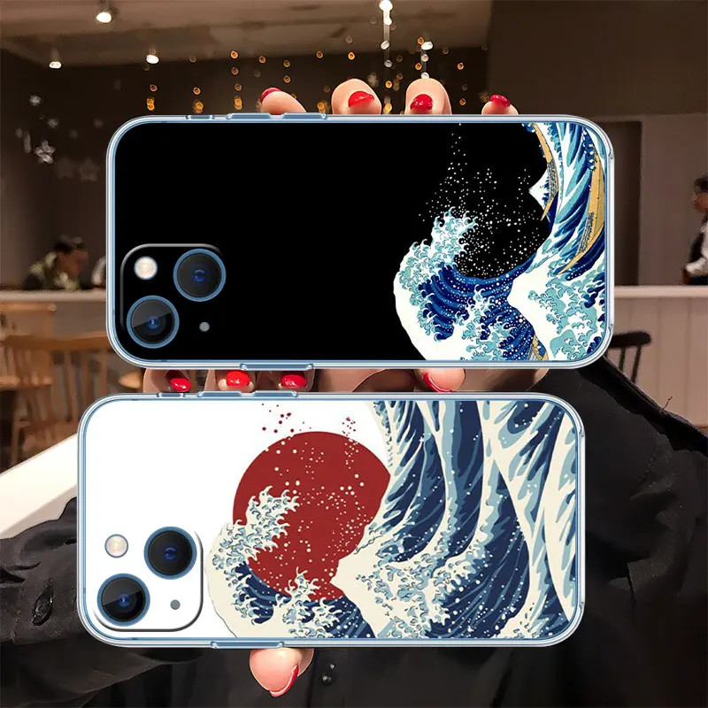 The Great Wave Art Case for Moto Edge 50 40 Ultra Fusion Neo Pro G Stylus Play G14 G84 E32 G62 G85 E22S